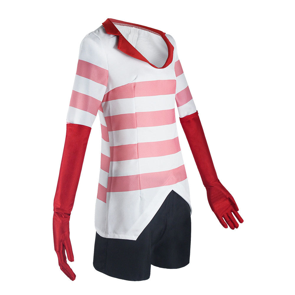 Hazbin Hotel Angel Dust Cosplay Costume full Outfit for Women Halloween