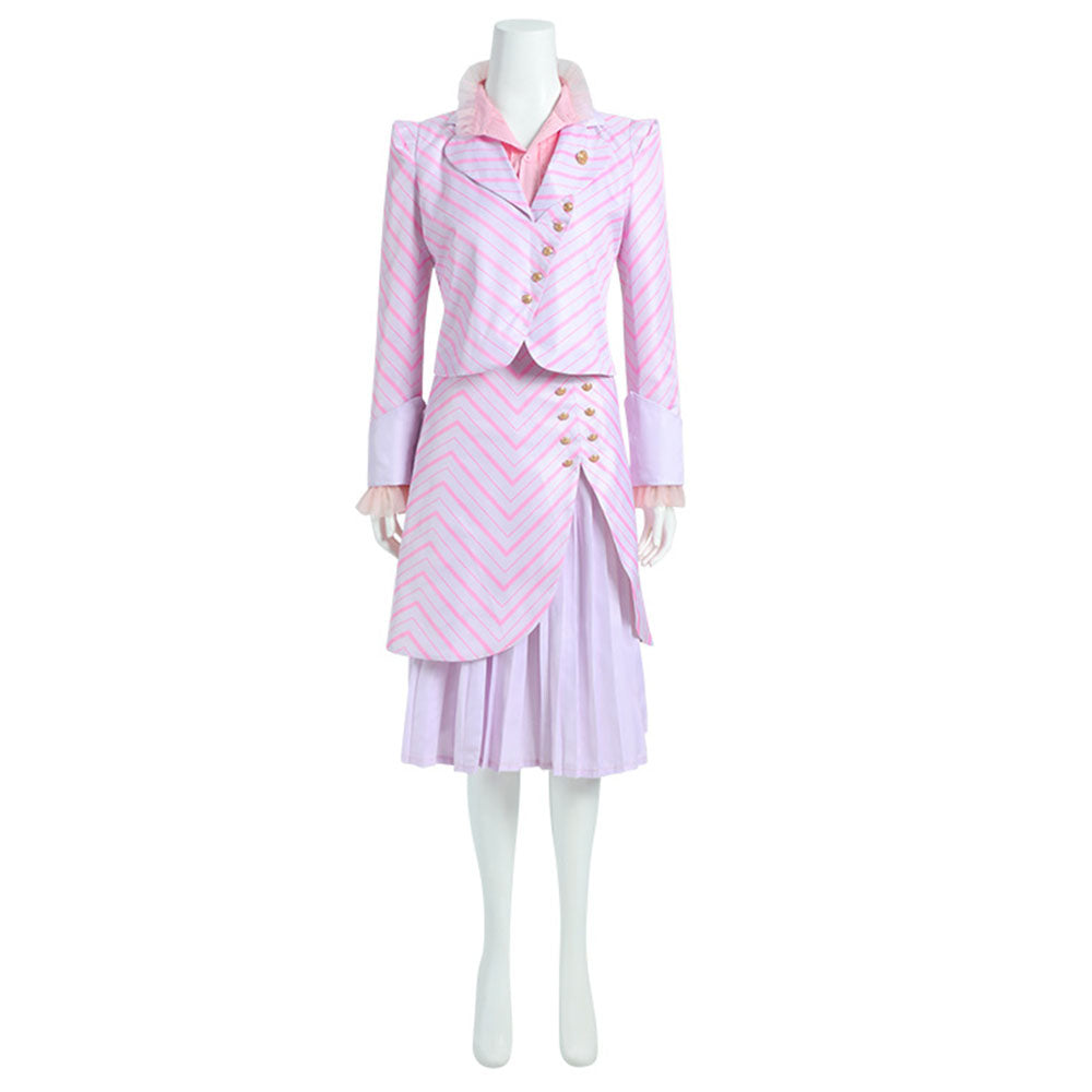 Musical Wicked Costumes Glinda Cosplay Pink full Outfits for Women and Kids