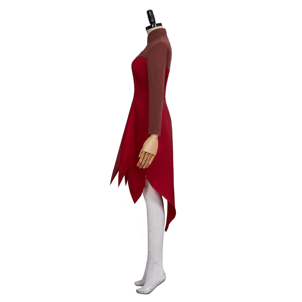 The Owl House Costume Eda Raine king Cosply Dress for Women Halloween