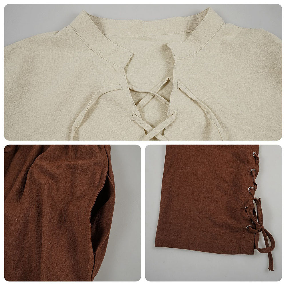 Halloween Costume Pirates of the Caribbean Medieval Pirate Cosplay full Outfits for Men