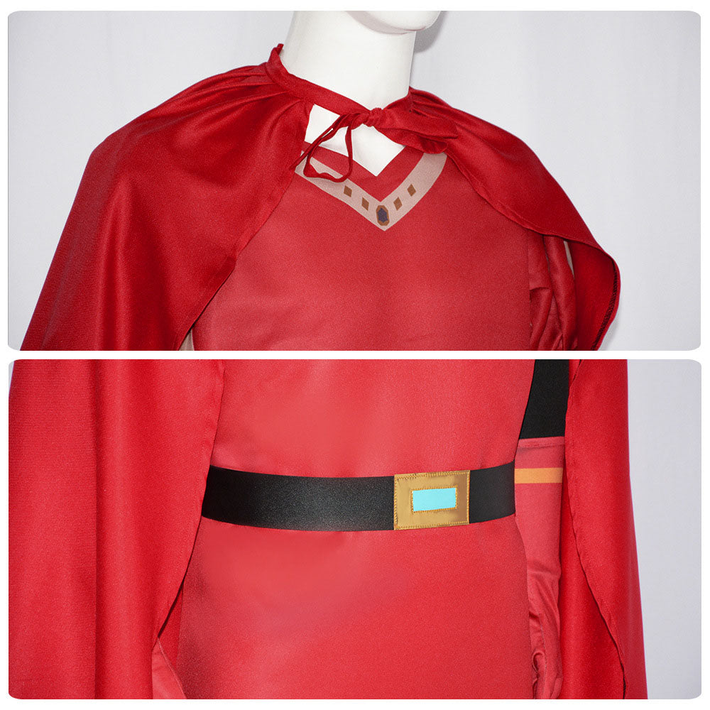 Shrek! Costumes Lord Farquaad Cosplay Red full Outfit for Men and Kids Halloween
