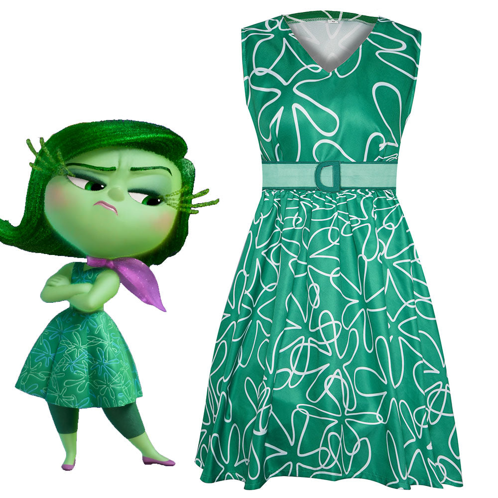 Inside Out Costume Disgust Cosplay Green Dress Full Outfits For Women inside-out-costume-disgust-cosplay-green-dress-full-outfits-for-women