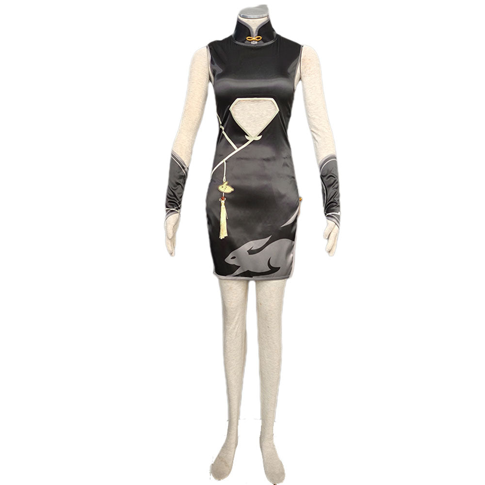 Anime Naruto Mobile Kurotsuchi Cheongsam Set Women Kids Halloween