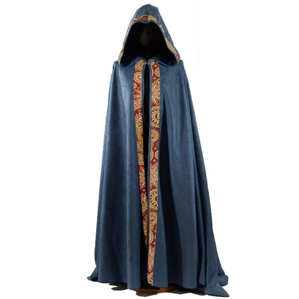 5 Colors Unisex Long Cloak Medieval Church Clergy Loose Cape Cloak