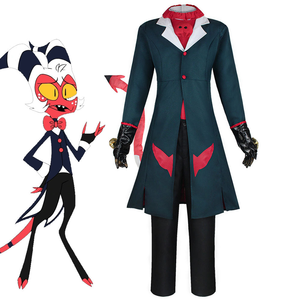 Hazbin Hotel Moxxie Knolastname Cosplay Costume full Outfit for Men Halloween