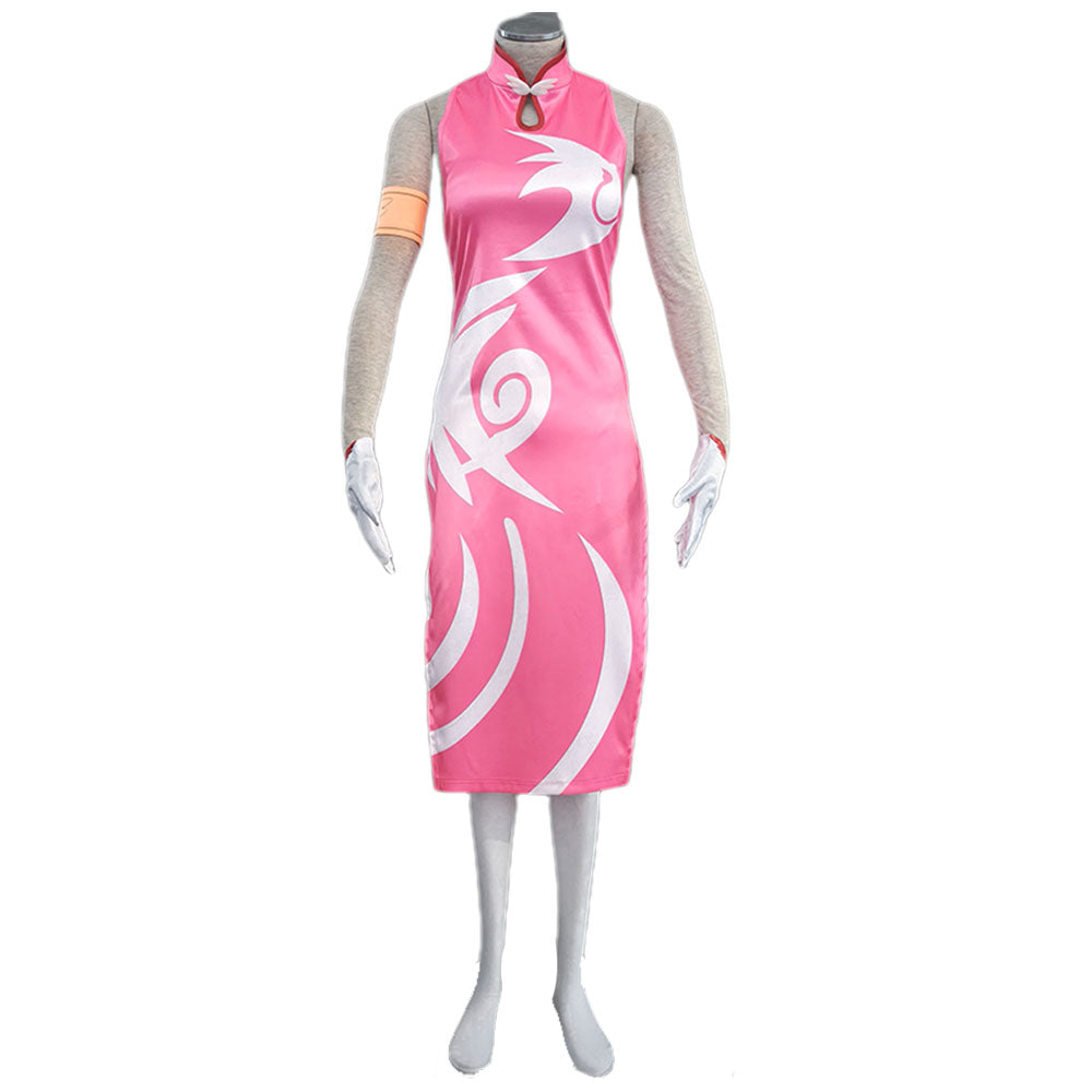 Anime Naruto Mobile Sakura Cheongsam Dress Women Kids Halloween