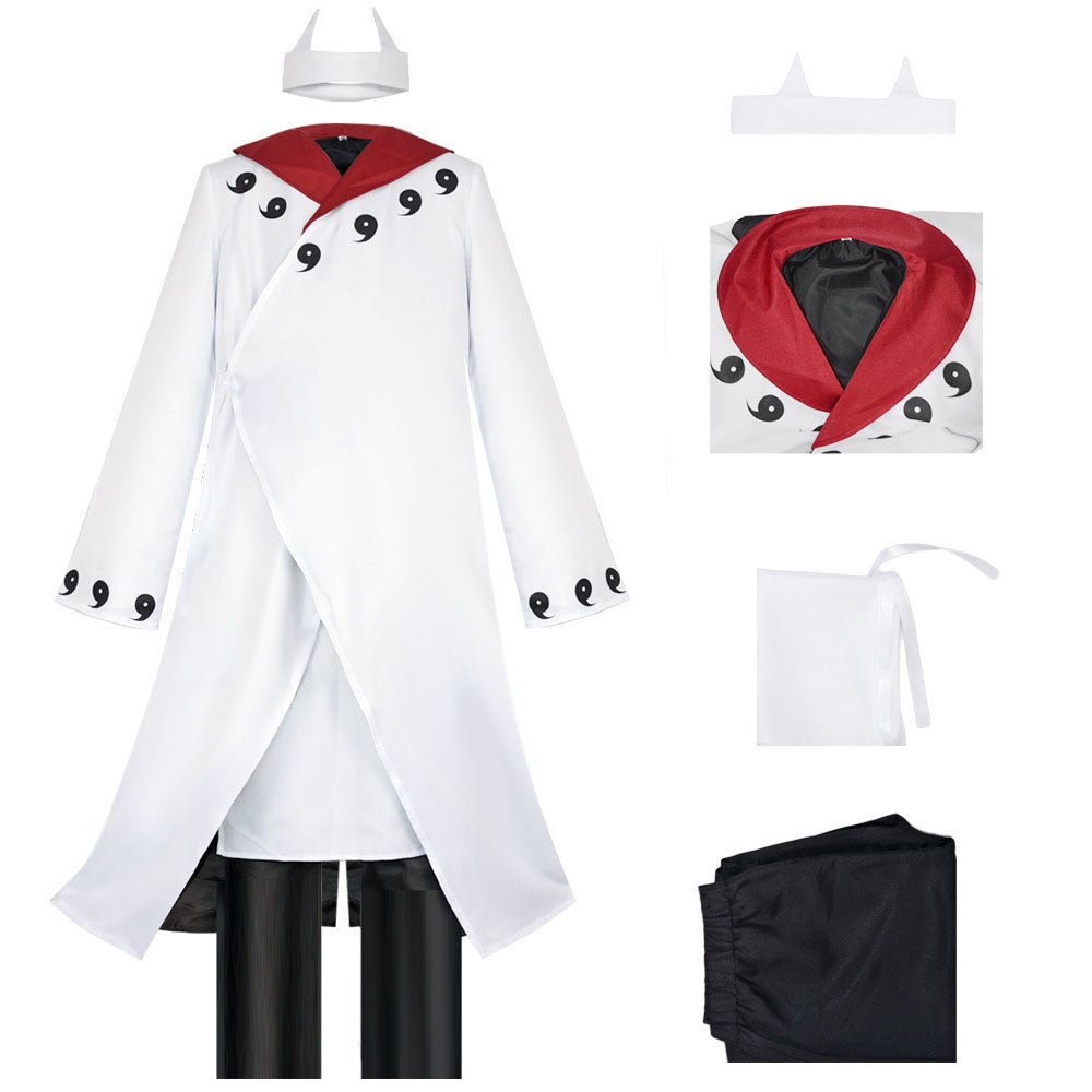 Anime Naruto Shippuden Costume Uchiha Madara The Sage of the Six Paths Style Cosplay Full Outfits