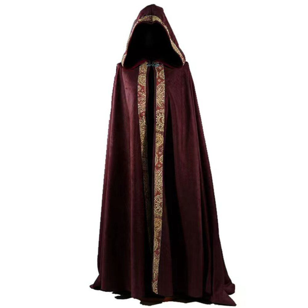 5 Colors Unisex Long Cloak Medieval Church Clergy Loose Cape Cloak