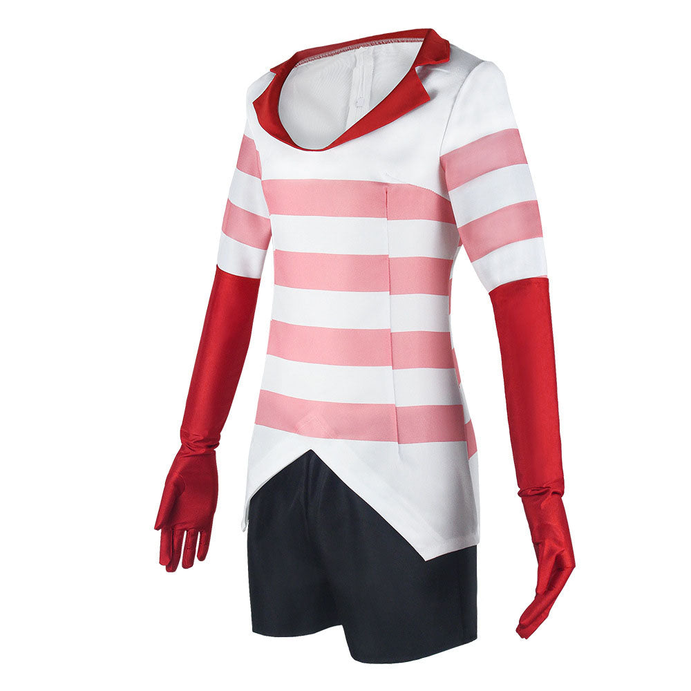 Hazbin Hotel Angel Dust Cosplay Costume full Outfit for Women Halloween