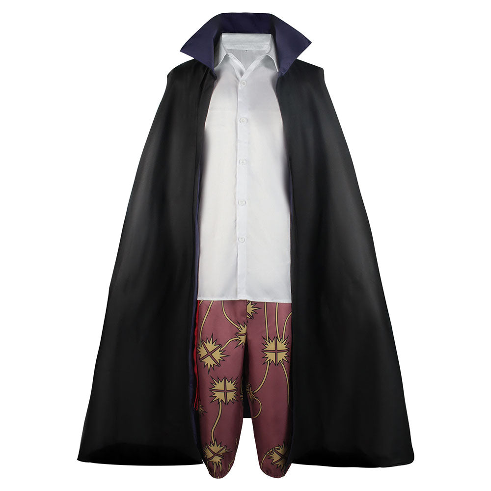 One Piece Red Hair Shanks Cosplay Costume full Outfit with Hat for Men Halloween