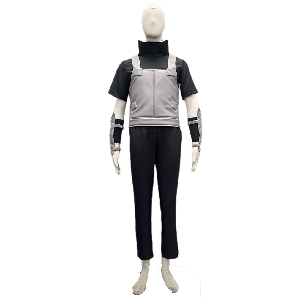 Anime Naruto Shippuden Anbu Uchiha Itachi Cosplay Costumes Men Kids Halloween
