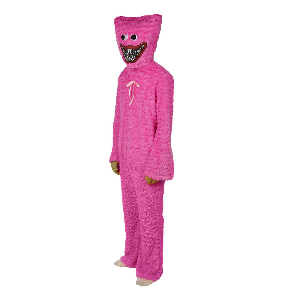 Game Poppy Playtime Costume Huggy Wuggy Blue Pink Cosplay Jumpsuit for Adults and Kids