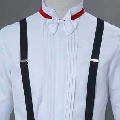 Hallowee Sailor Moon Costume Tuxedo Mask Chiba Mamoru Cosplay Outfits with Accessories Men and Kids