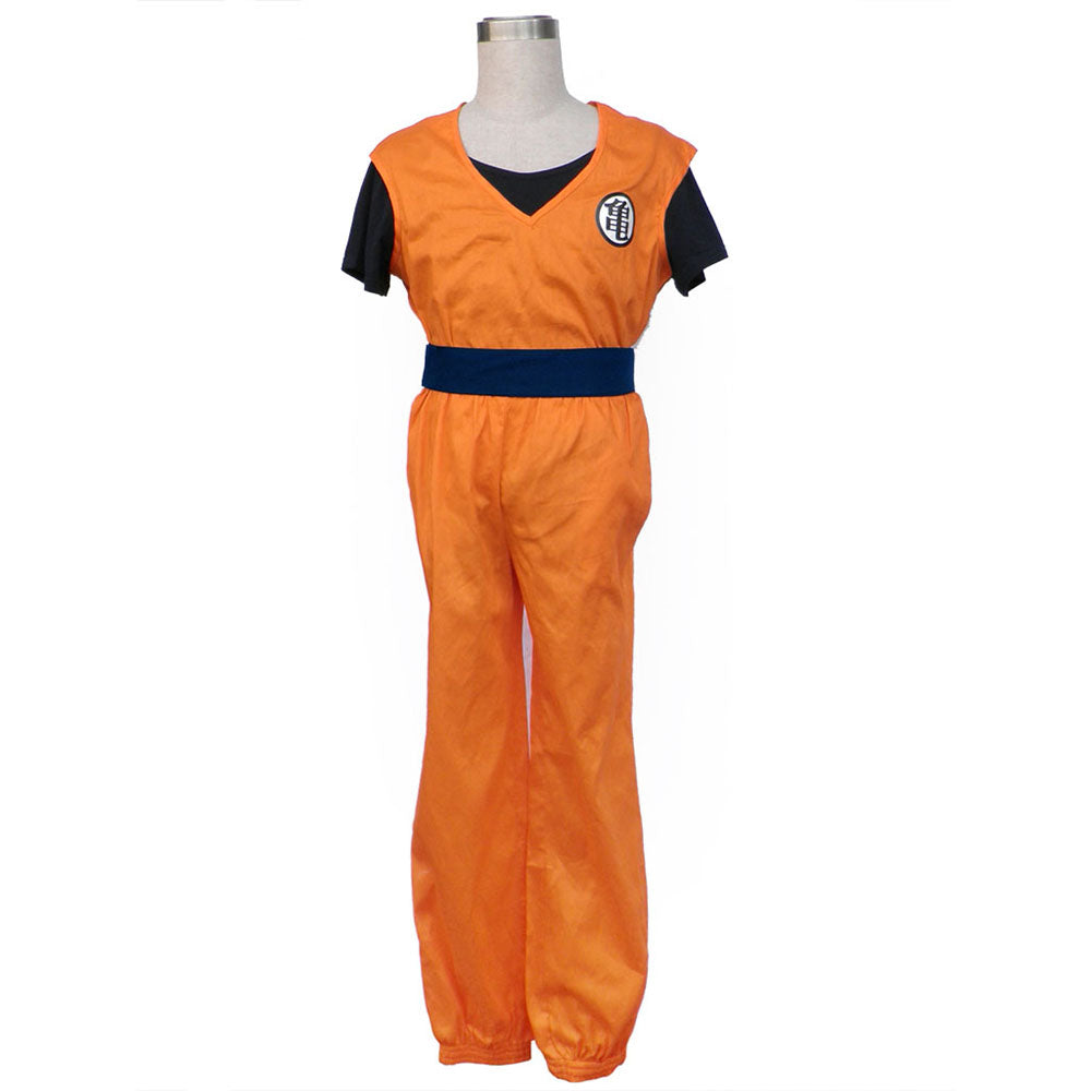 Dragon Ball Son Goku Training Costume Outfits Chinese Character Turtles Cosplay Men and Kids Halloween