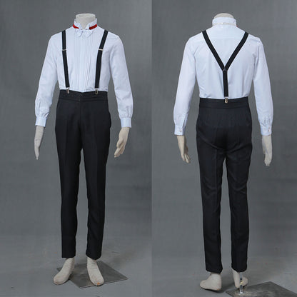 Hallowee Sailor Moon Costume Tuxedo Mask Chiba Mamoru Cosplay Outfits with Accessories Men and Kids