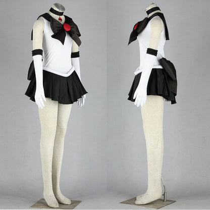 Anime Sailor Moon Costume Mingou setsuna Sailor pluto Fighting Cosplay Outfit and Accessories Women and Kids Halloween