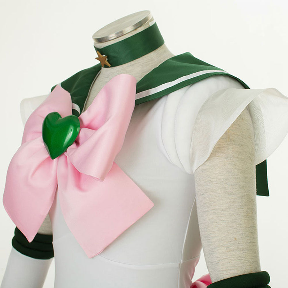 Halloween Anime Sailor Moon Costume Kino Makoto Sailor jupiter Fighting Cosplay Full Outfit