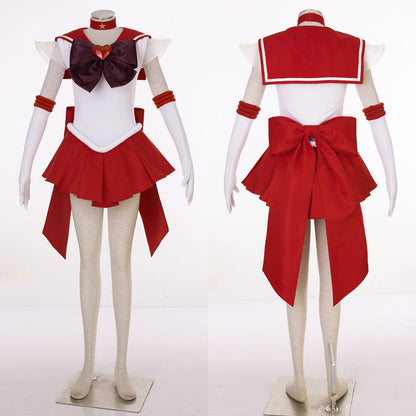 Halloween Anime Sailor Moon Costume Heino Rei Sailor mars Fighting Cosplay Full Outfit