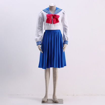Anime Sailor Moon Costume Mizuno Ami Sailor mercury Cosplay Normal School Uniform