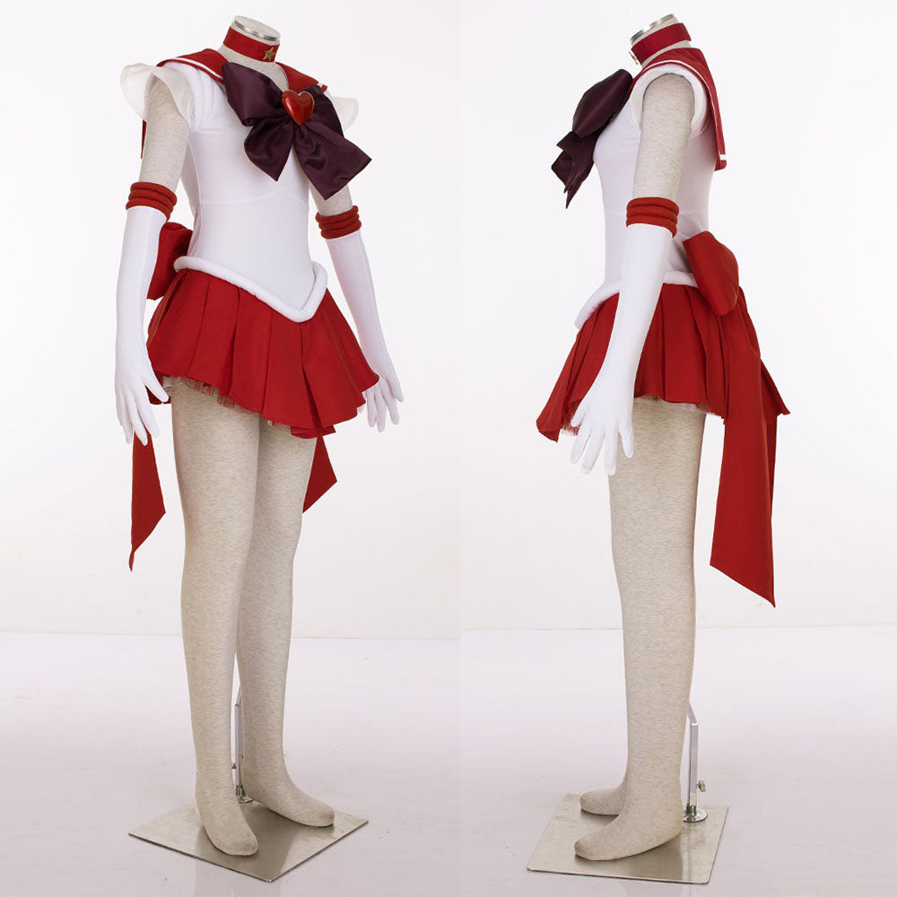 Halloween Anime Sailor Moon Costume Heino Rei Sailor mars Fighting Cosplay Full Outfit