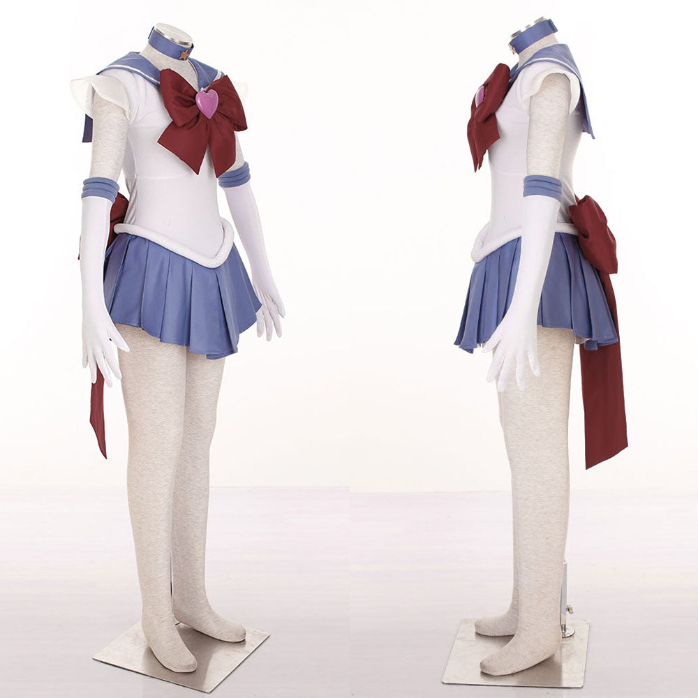 Halloween Anime Sailor Moon Costume Tomoyo Hotaru Sailor saturn Fighting Cosplay Full Outfit