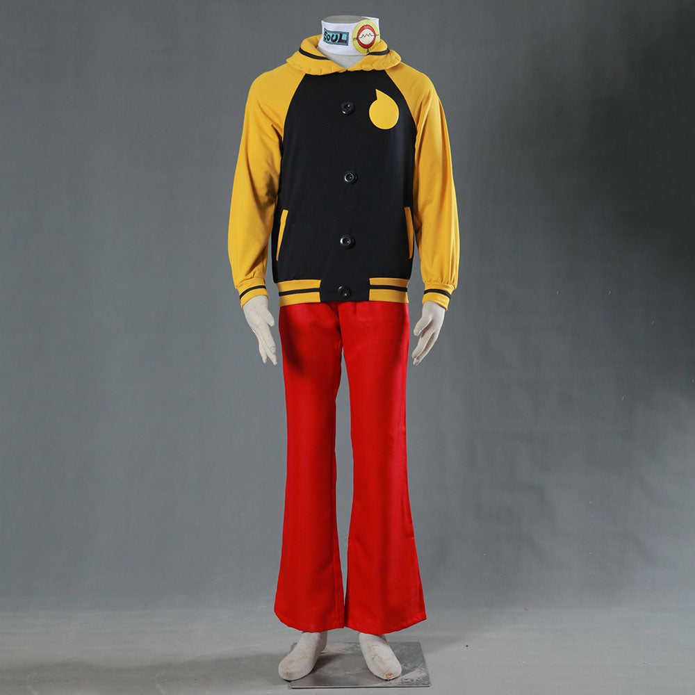 Anime Soul Eater The Soul Cosplay Costume Hoodie full Outfit Men and Kids Halloween