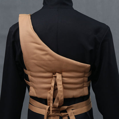 Anime Gourd Sand-Controlling Ninja Cosplay Black Costume Outfit for Men Kids Halloween