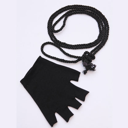 Anime Red-Eye One-Armed Shadow Ninja as Father Cosplay Costume for Men Kids Halloween