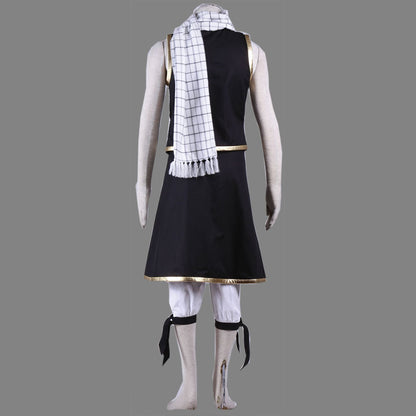 Anime Fairy Tail Costume Natsu Dragneel Cosplay Costume Outfit Men and Kids Halloween