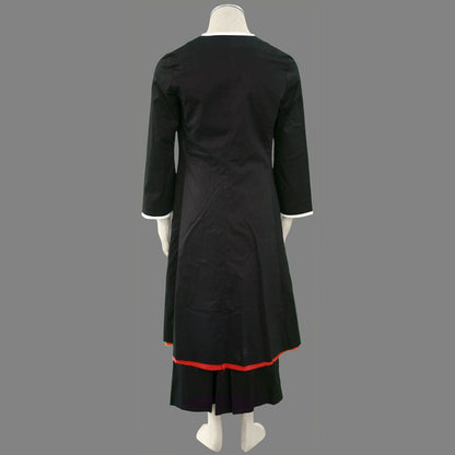 Anime Black Samurai Robe Warrior Cosplay Costume Full Outfit for Men and Kids
