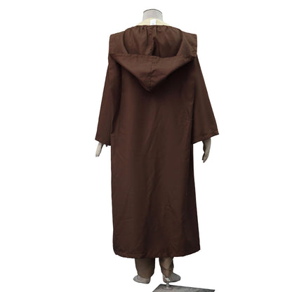 Movie Star Wars Obi-Wan Kenobi Jedi Knight Cosplay Costume Full Outfits Men Kids Halloween