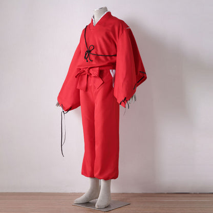 Anime Inuyasha Dog Yaksha Dog Demon Cosplay Costume Kimono Outfit Men and Kids Halloween