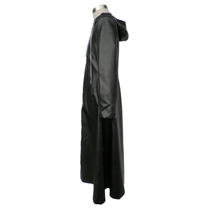 Kingdom Hearts Organization XIII Roxas Nobody Cosplay Costume Cloak Leather Robe Men and Kids