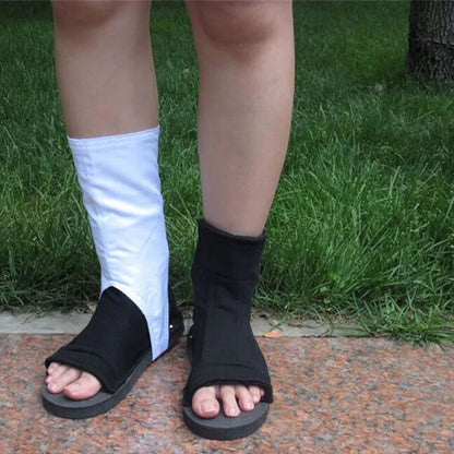 Anime Dark Ninja Open Toe Sandal Boots Cosplay Shoes for Adults Kids