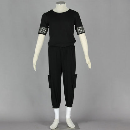 Anime Sand Gourd Ninja Exam Cosplay Costume Uniform Outfit Men Kids Halloween