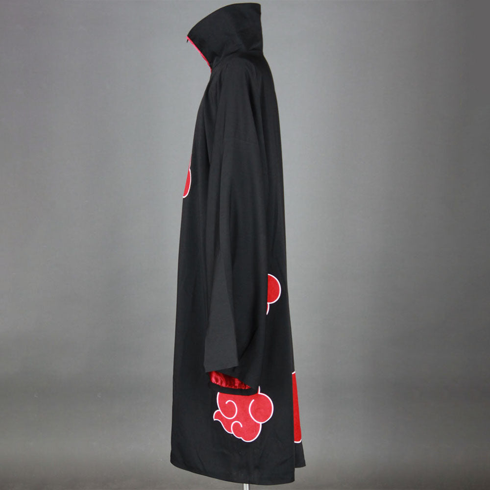 Anime Naruto Shippuden Costume Akatsuki Cloak Pain Cosplay Robe with Headband Men Kids Halloween