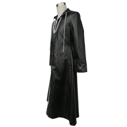 Kingdom Hearts Organization XIII Roxas Nobody Cosplay Costume Cloak Leather Robe Men and Kids