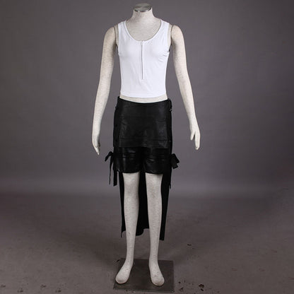 Game Final Fantasy 7 Tifa Lockhart Cosplay Costume Outfit with Accessories Women Kids Halloween