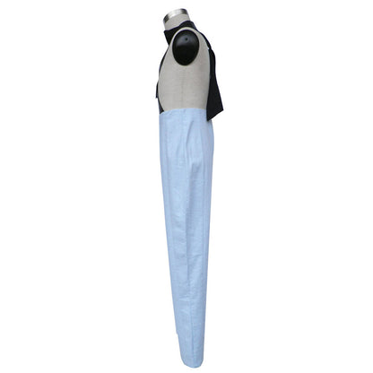 Anime Mist Village Giant Sword Ninja Cosplay Costume with Shoes for Men Kids Halloween