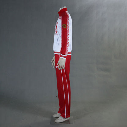 Anime YURI!!! on ICE Victor Nikiforov Cosplay Costume Red Suits Men and Kids Halloween