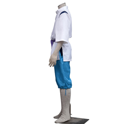 Anime River Spirit White Dragon Cosplay Costume Outfit for Men and Kids Halloween
