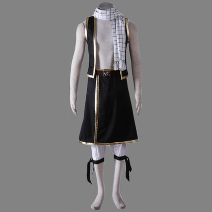Anime Fairy Tail Costume Natsu Dragneel Cosplay Costume Outfit Men and Kids Halloween