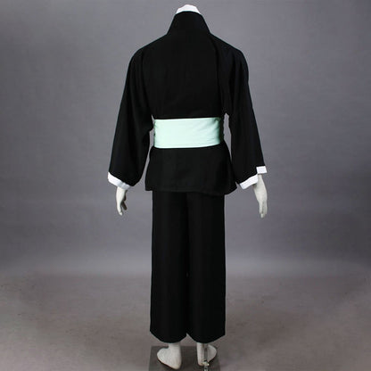 Anime Straw Hat Floral Haori Swordsman Cosplay Costume Set for Men and Kids