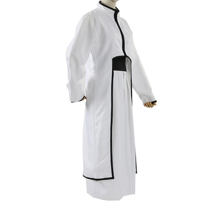 Anime Pale Demon White Uniform Cosplay Full Outfit for Men and Kids Halloween