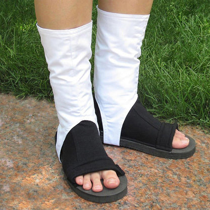 Anime Dark Ninja Open Toe Sandal Boots Cosplay Shoes for Adults Kids