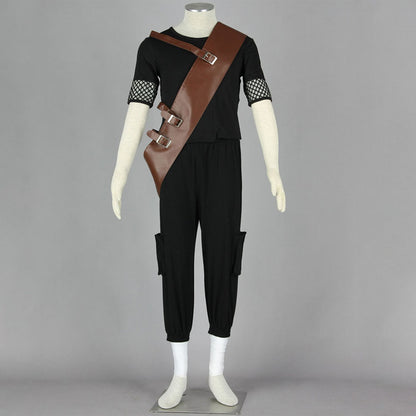 Anime Sand Gourd Ninja Exam Cosplay Costume Uniform Outfit Men Kids Halloween