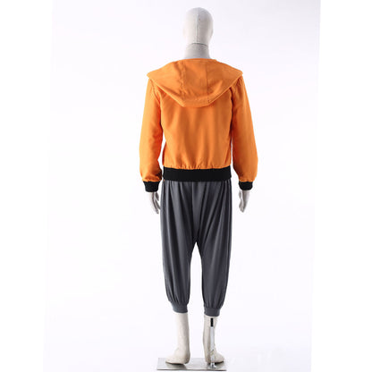 Anime Short Blonde Hair Hero Ninja Cosplay Costume for Kids and Adults