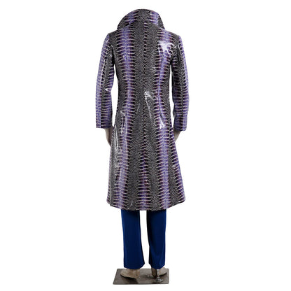 The Suicide Squad The Joker Cosplay Costume Long Coat with Pants Men and Kids Halloween