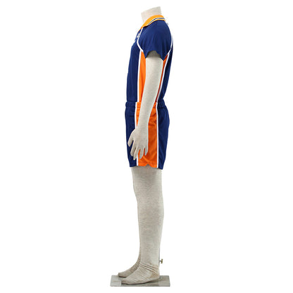 Haikyuu!! Costume Sawamura Daichi Number #1 Karasuno High School Volleyball Uniform with Knee pads