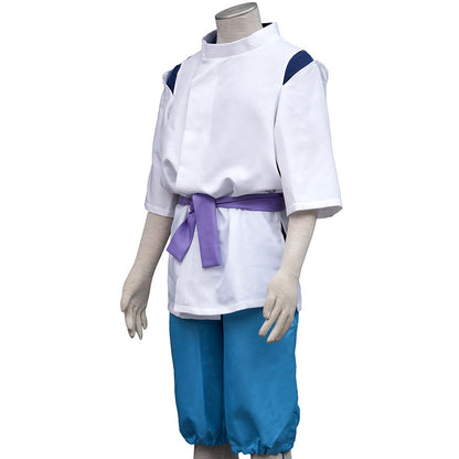 Anime River Spirit White Dragon Cosplay Costume Outfit for Men and Kids Halloween